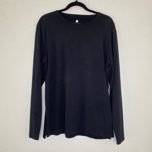 Solbari Black UPF 50+ Long Sleeve T-Shirt with Thumb Holes Size Large - Picture 9 of 9